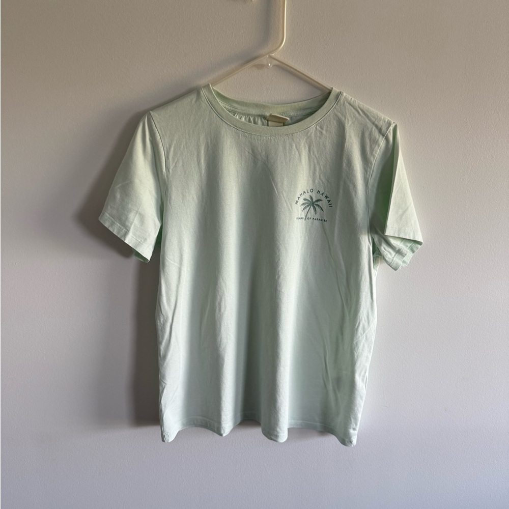 Women’s H&M Light Green Graphic Tee